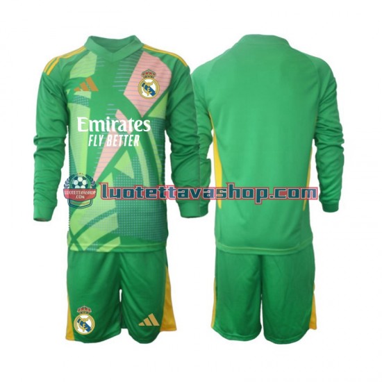 Real Madrid Goalkeeper Children Third Football Shirts 2024-2025 Long Sleeves