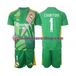 Real Madrid Goalkeeper Thibaut Courtois 1 Children Third Football Shirts 2024-2025 Short Sleeves