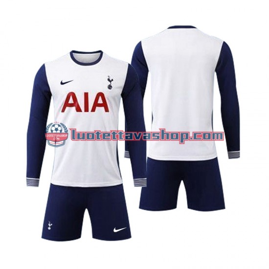 Tottenham Spurs Children Home Football Shirts 2024-2025 Long Sleeves