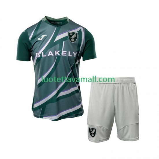 Lapset Norwich City 2025-2026 Lyhythihainen Fanipaita ,Vieras
