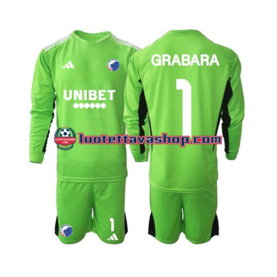 Lapset FC Copenhagen Maalivahdin GRABARA 1 2023-2024 Pitkähihainen Fanipaita ,Neljäs