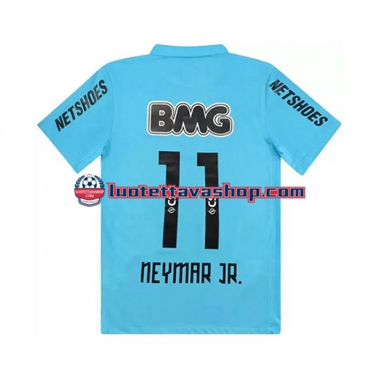 Miehet Santos Neymar JR 11 Retro 2011-2012 Lyhythihainen Fanipaita ,Kolmas