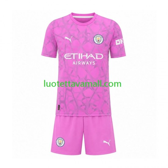 Lapset Manchester City Maalivahdin 2026-2027 Lyhythihainen Fanipaita ,Vieras