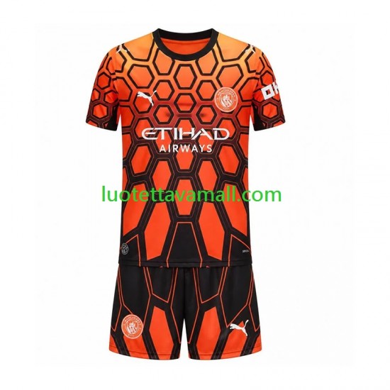 Lapset Manchester City Maalivahdin 2026-2027 Lyhythihainen Fanipaita ,Kolmas