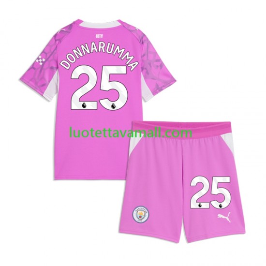 Lapset Manchester City Maalivahdin Gianluigi Donnarumma 2026-2027 Lyhythihainen Fanipaita ,Vieras