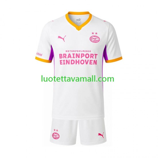 Lapset PSV Eindhoven 2026-2027 Lyhythihainen Fanipaita ,Vieras