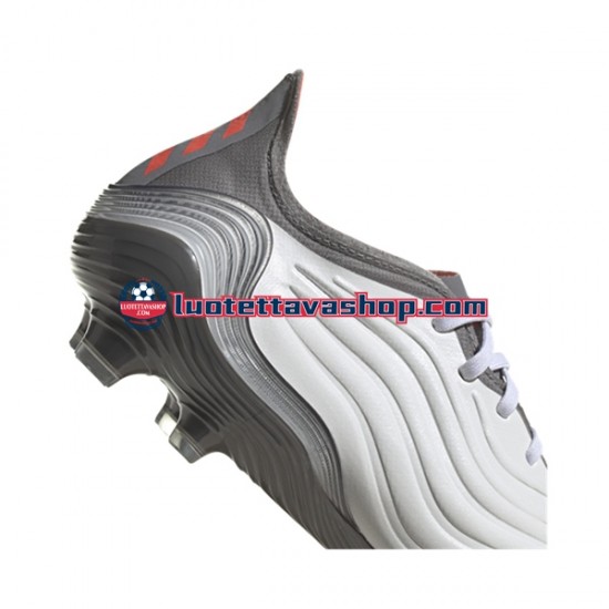 Adidas COPA SENSE.1 FG White Gnist Punainen Harmaa Valkoinen Jalkapallokengät