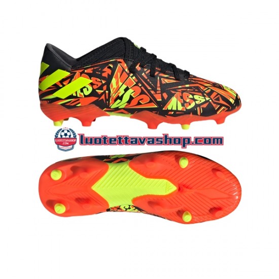 Adidas Nemeziz Messi.3 FG J Oranssi Keltainen Musta Jalkapallokengät