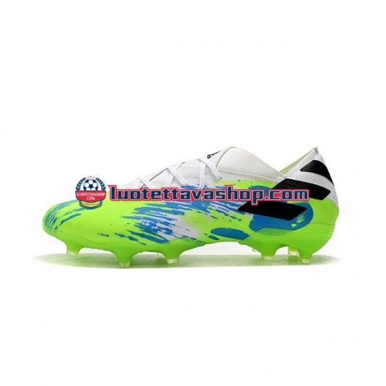 Adidas Nemeziz9.1 FG Sininen Vihreä Musta Jalkapallokengät