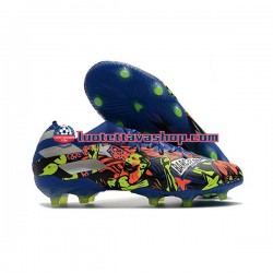 Adidas Nemeziz9.1 FG The Journey Sininen Keltainen Valkoinen Jalkapallokengät