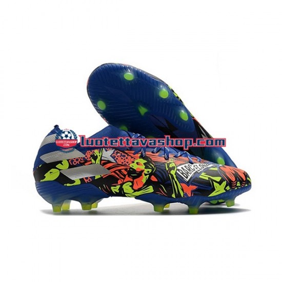 Adidas Nemeziz9.1 FG The Journey Sininen Keltainen Valkoinen Jalkapallokengät