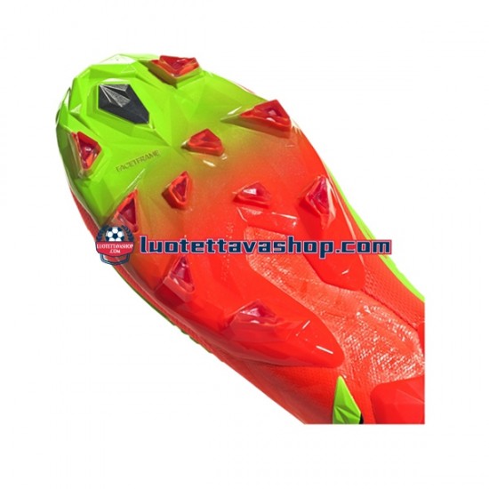 Adidas Predator EDGE AG Game Data Punainen Vihreä Jalkapallokengät