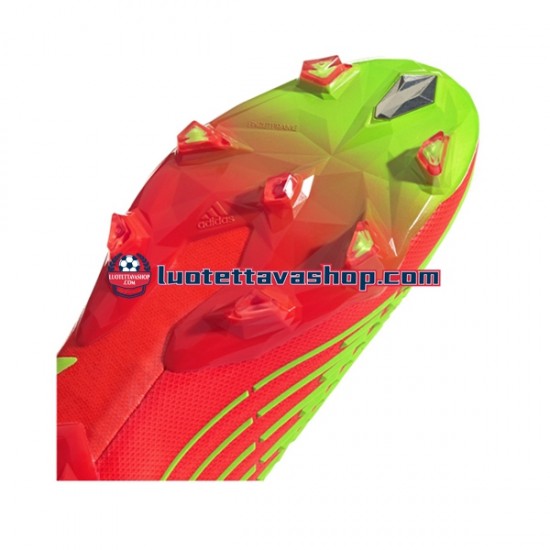 Adidas Predator EDGE FG Game Data Punainen Vihreä Jalkapallokengät