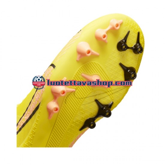 Nike Air Zoom Mercurial Superfly IX Academy AG AG Lucent Vaaleanpunainen Keltainen Jalkapallokengät