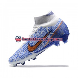 Nike Air Zoom Mercurial Superfly IX Elite FG Kulta Sininen Valkoinen Jalkapallokengät