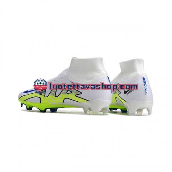 Nike Air Zoom Mercurial Superfly IX Elite FG Valkoinen Vihreä Jalkapallokengät
