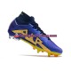 Nike Air Zoom Mercurial Superfly IX Elite SG Sininen Keltainen Jalkapallokengät