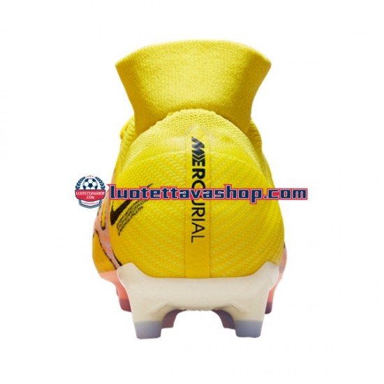 Nike Air Zoom Mercurial Superfly IX Pro AG Pro AG Pro Lucent Vaaleanpunainen Keltainen Jalkapallokengät