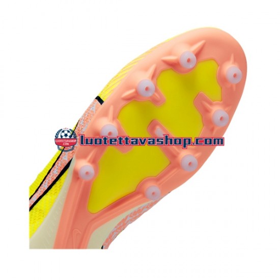 Nike Air Zoom Mercurial Superfly IX Pro AG Pro AG Pro Lucent Vaaleanpunainen Keltainen Jalkapallokengät