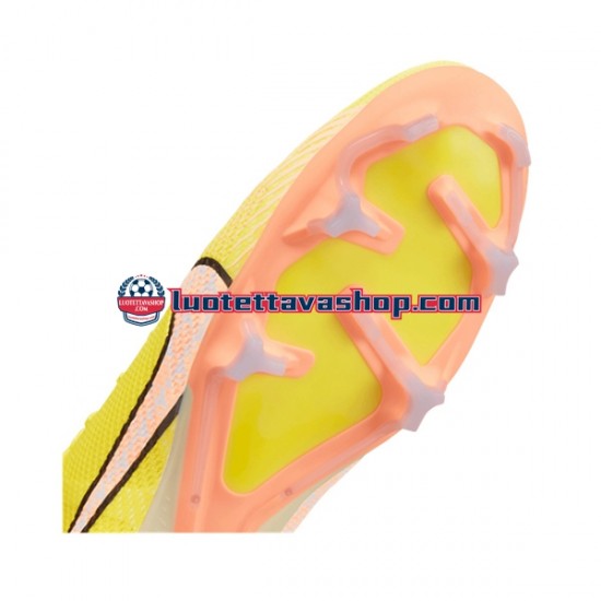 Nike Air Zoom Mercurial Superfly IX Pro FG Lucent Vaaleanpunainen Keltainen Jalkapallokengät