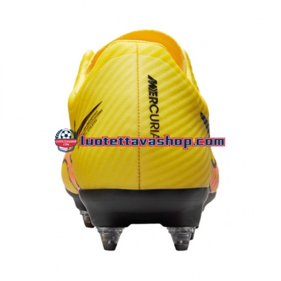 Nike Air Zoom Mercurial Vapor XV Academy AG Lucent Vaaleanpunainen Keltainen Jalkapallokengät