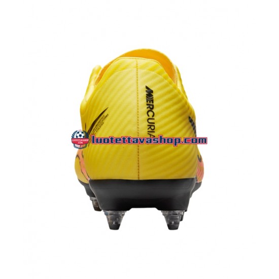 Nike Air Zoom Mercurial Vapor XV Academy SG Pro AC Lucent Vaaleanpunainen Keltainen Jalkapallokengät