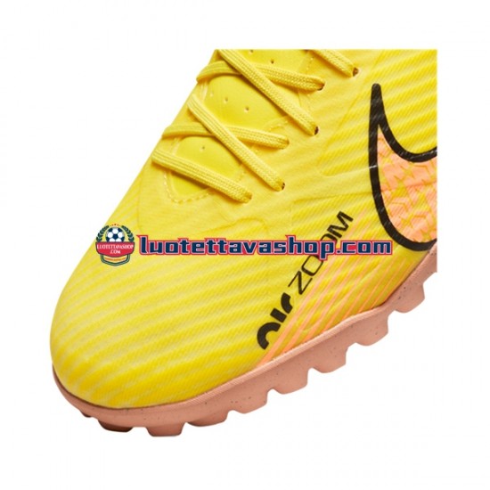 Nike Air Zoom Mercurial Vapor XV Academy TF Lucent Vaaleanpunainen Keltainen Jalkapallokengät