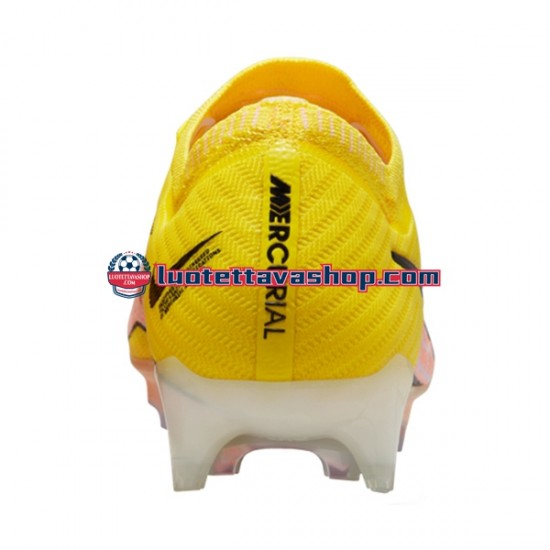 Nike Air Zoom Mercurial Vapor XV Elite FG Lucent Vaaleanpunainen Keltainen Jalkapallokengät