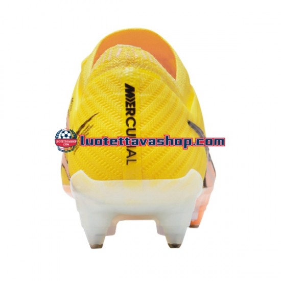 Nike Air Zoom Mercurial Vapor XV Elite SG Pro AC Lucent Vaaleanpunainen Keltainen Jalkapallokengät