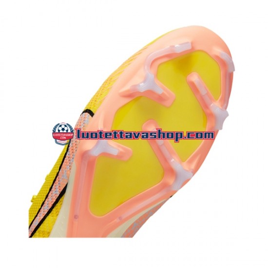 Nike Air Zoom Mercurial Vapor XV Pro FG Lucent Vaaleanpunainen Keltainen Jalkapallokengät
