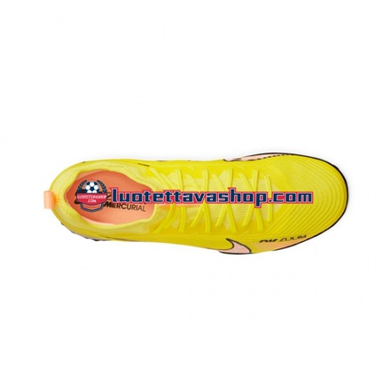 Nike Air Zoom Mercurial Vapor XV Pro TF Lucent Vaaleanpunainen Keltainen Jalkapallokengät