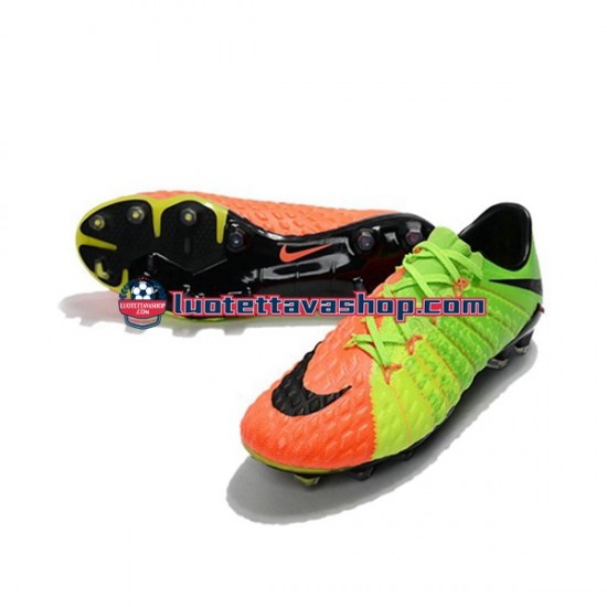 Nike HyperVenom Phantom III Elite FG Oranssi Vihreä Jalkapallokengät