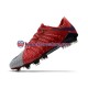Nike HyperVenom Phantom III Elite FG Punainen Harmaa Jalkapallokengät