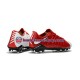 Nike HyperVenom Phantom III Elite FG Punainen Valkoinen Jalkapallokengät