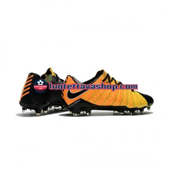 Nike HyperVenom Phantom III Elite FG Keltainen Musta Jalkapallokengät