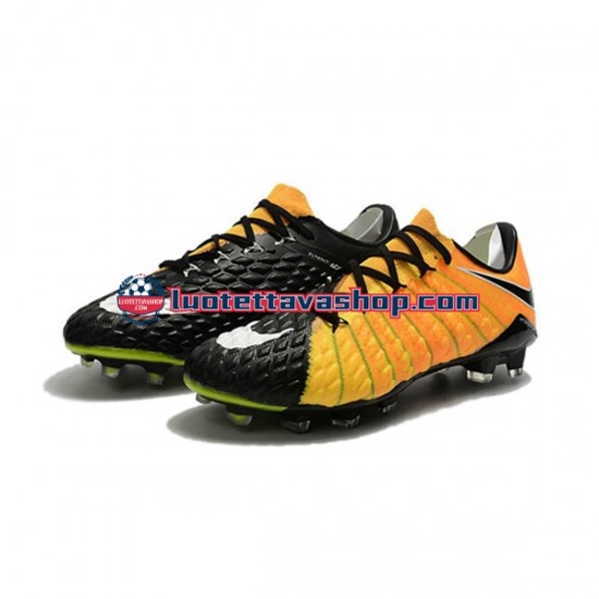 Nike HyperVenom Phantom III Elite FG Keltainen Musta Jalkapallokengät