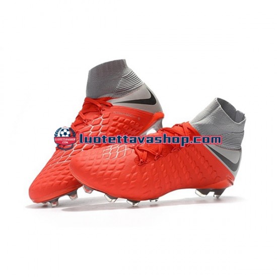 Nike Hypervenom Phantom 3 Elite DF FG Punainen Harmaa Jalkapallokengät