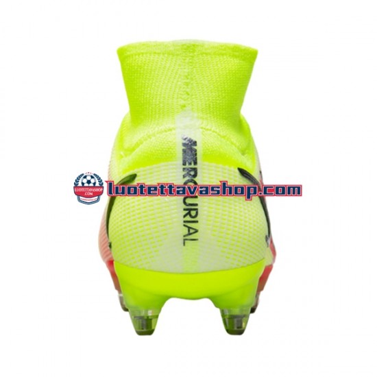 Nike Mercurial Superfly VIII Motivation Elite SG Pro AC Punainen Keltainen Jalkapallokengät