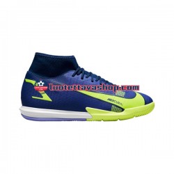 Nike Mercurial Superfly VIII Recharge Academy IC Sininen Keltainen Jalkapallokengät