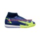 Nike Mercurial Superfly VIII Recharge Academy IC Sininen Keltainen Jalkapallokengät