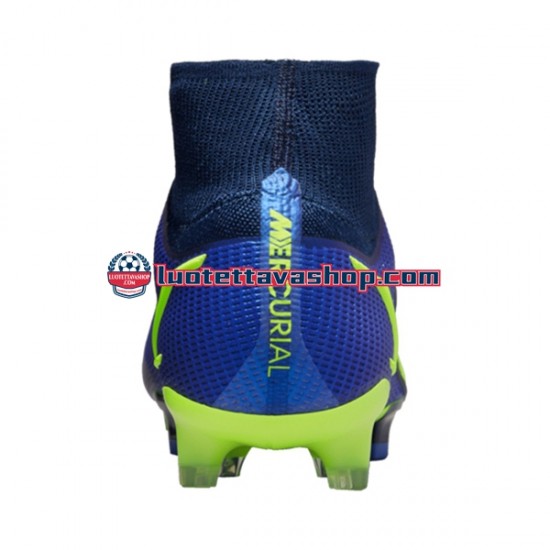 Nike Mercurial Superfly VIII Recharge Elite FG Sininen Keltainen Jalkapallokengät
