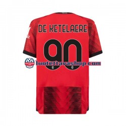 Miehet AC Milan Charles De Ketelaere 90 2023-2024 Lyhythihainen Fanipaita ,Koti