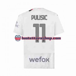Miehet AC Milan Christian Pulisic 11 2023-2024 Lyhythihainen Fanipaita ,Vieras