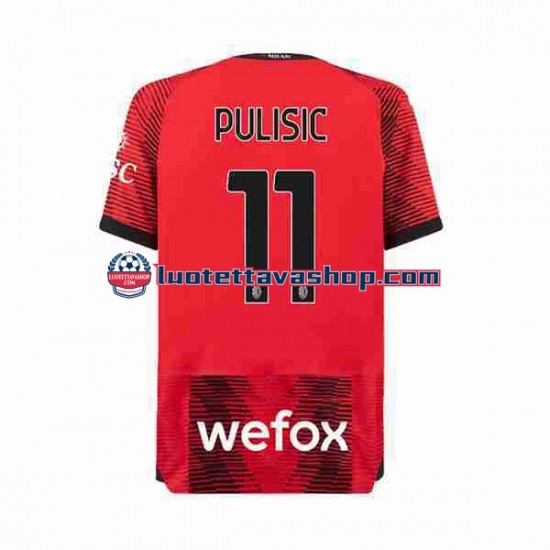 Miehet AC Milan Christian Pulisic 11 2023-2024 Lyhythihainen Fanipaita ,Koti
