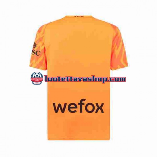 Miehet AC Milan Maalivahdin 2023-2024 Lyhythihainen Fanipaita ,Vieras