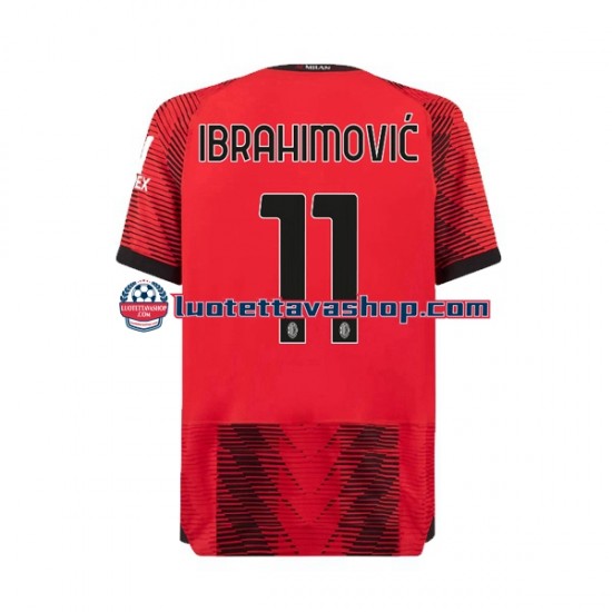 Miehet AC Milan Ibrahimovic 11 2023-2024 Lyhythihainen Fanipaita ,Koti