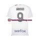 Miehet AC Milan Olivier Giroud 9 2023-2024 Lyhythihainen Fanipaita ,Vieras