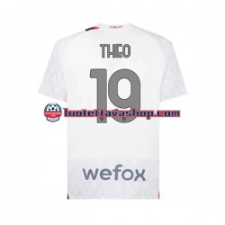 Miehet AC Milan Theo 19 2023-2024 Lyhythihainen Fanipaita ,Vieras