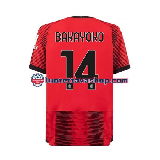 Miehet AC Milan Tiemoue Bakayoko 14 2023-2024 Lyhythihainen Fanipaita ,Koti