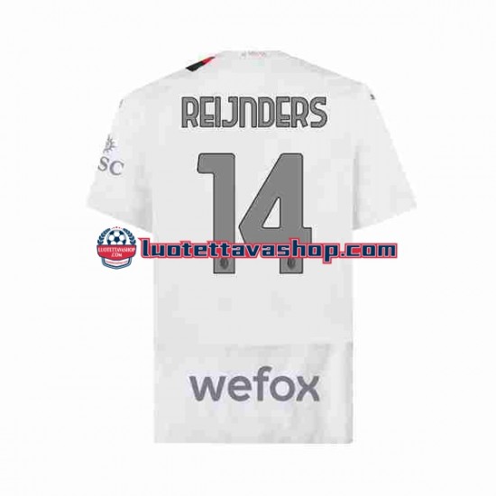 Miehet AC Milan Tijjani Reijnders 14 2023-2024 Lyhythihainen Fanipaita ,Vieras